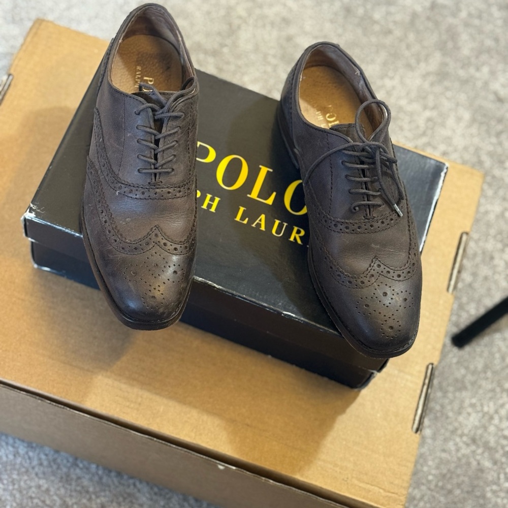 Polo by Ralph Lauren Men's Dark Brown Oxfords